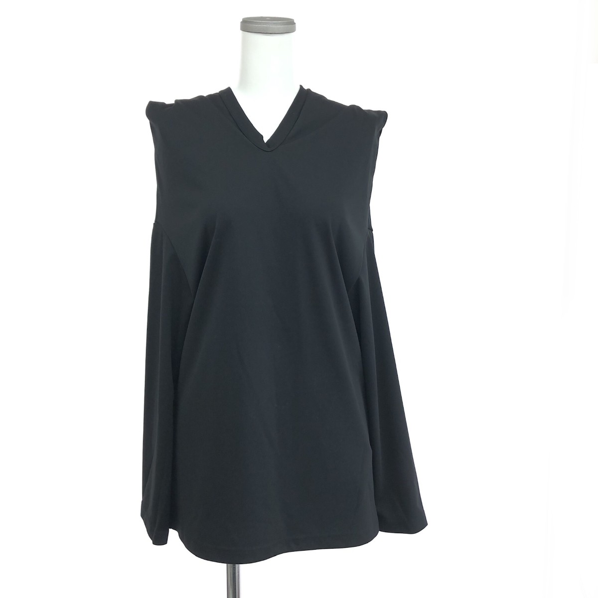 COMME des GARCONS コムデギャルソン フーデッドジャージーブラウス 良好 サイズ:S AD2024/GO-T024 ブラック レディース【中古】｜リサイクル ティファナ