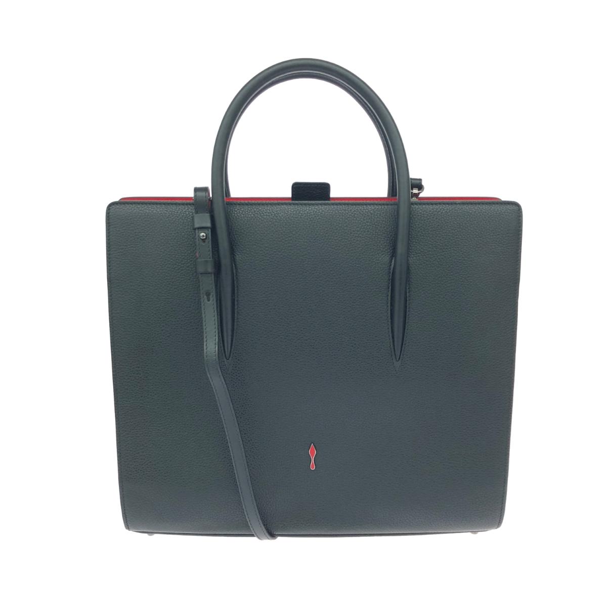 Christian Louboutin クリスチャンルブタン パロマトート 良好 スタッズ レザー ブラック レディース【中古】｜リサイクル ティファナ