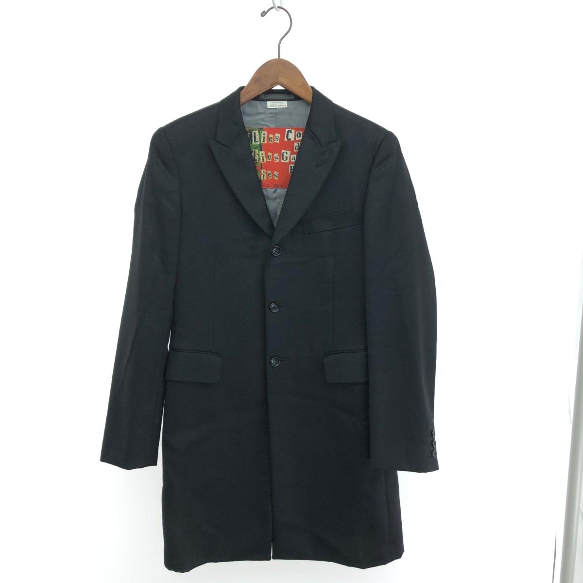 COMME des GARCONS コムデギャルソンオムプリュス チェスターコート サイズ:SS 総裏地/ジェイミーリード PB-J075/08AW ブラック 【中古】|リサイクル ティファナ