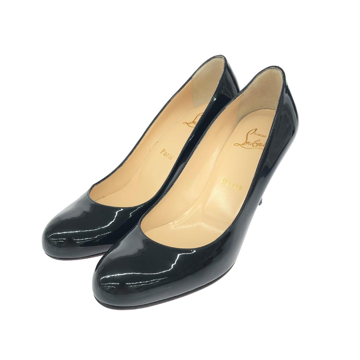 Christian Louboutin クリスチャンルブタン ヒールパンプス ジャンク品 表記サイズ:37 パテントレザー ブラック レディース【中古】｜リサイクル ティファナ 8,712円