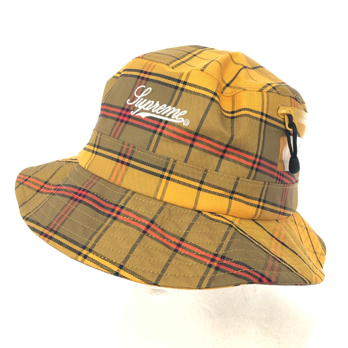 SUPREME シュプリーム バケットハット 未使用品 21AW/チェック柄/ゴアテックス イエロー レディース【中古】|リサイクル ティファナ