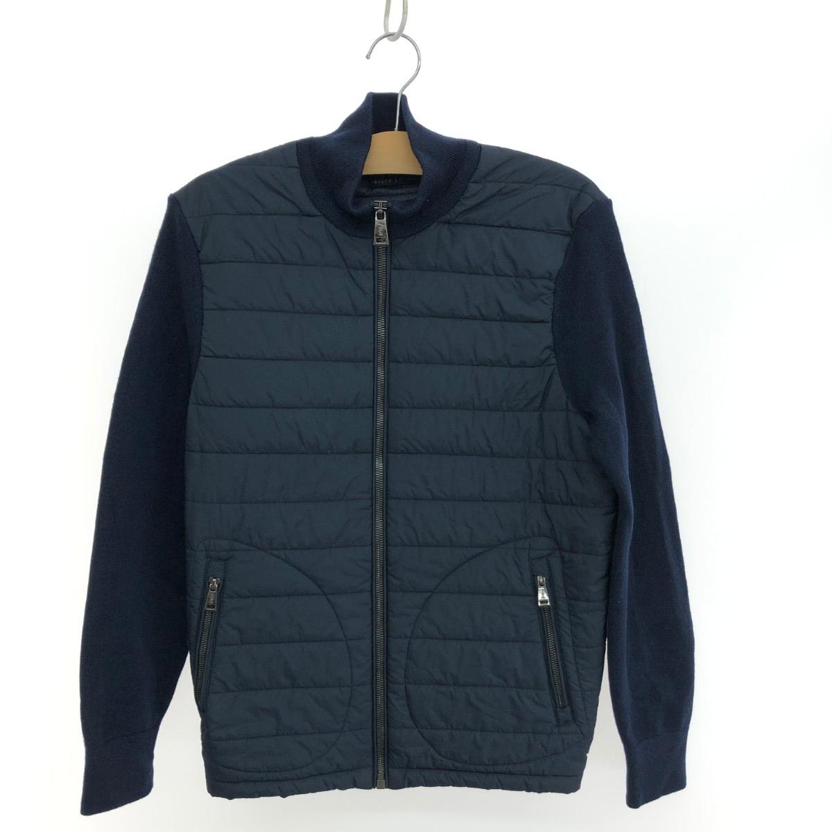 RALPH LAUREN ラルフローレン 素材切り替えドライバーズニット サイズ:S ネイビー メンズ【中古】|リサイクル ティファナ