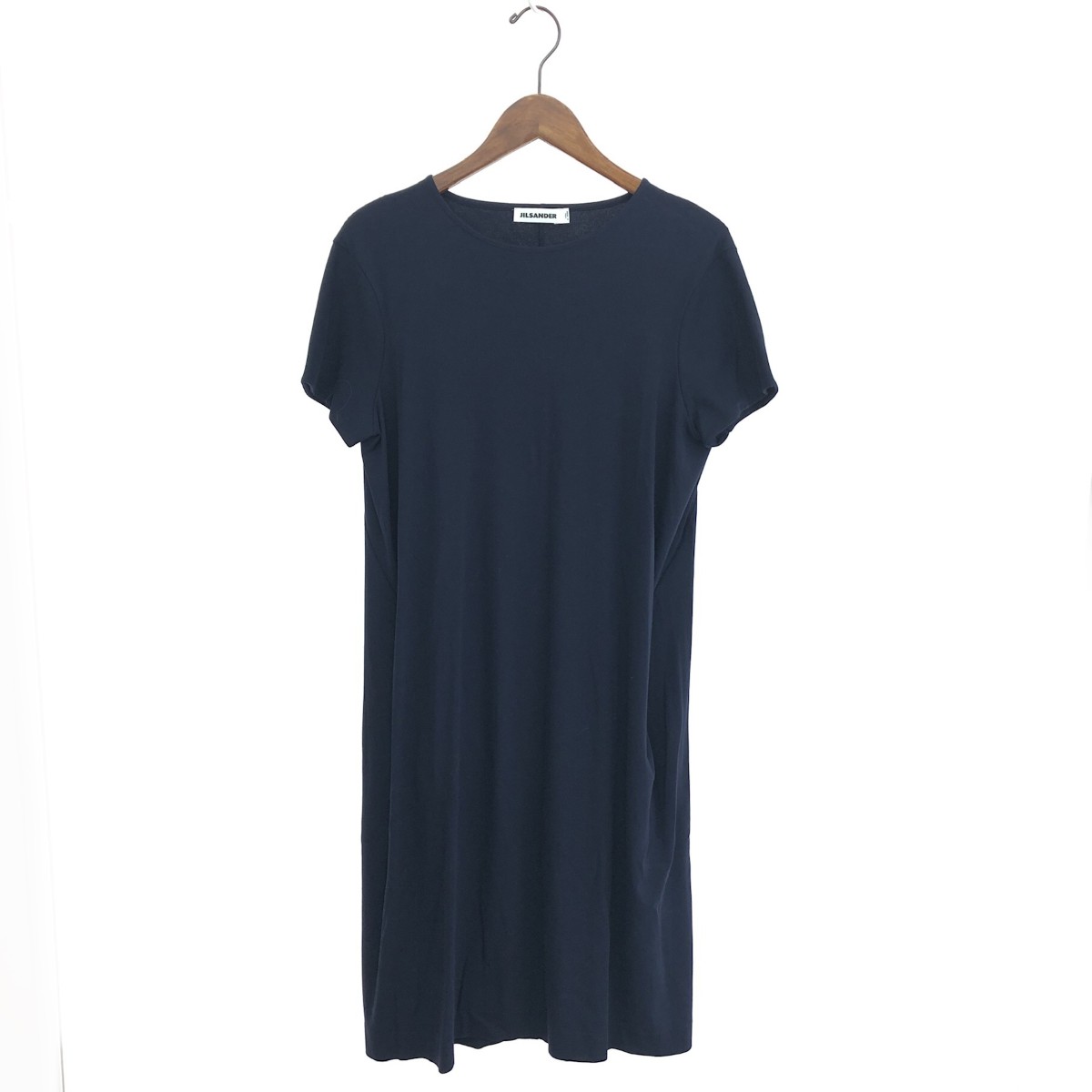JIL SANDER ジルサンダー 半袖ワンピース 良好 サイズ:36 コットン ネイビー レディース【中古】|リサイクル ティファナ