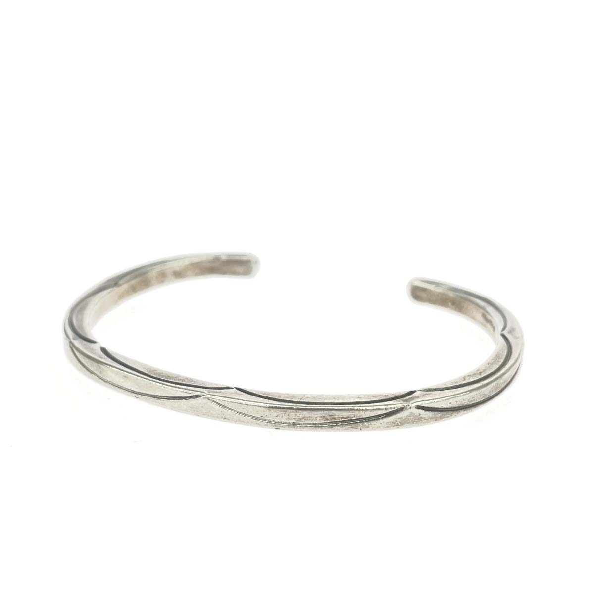 silver bracelet シルバーブレスレット バングル SV14.6g シルバーカラー ユニセックス【中古】｜リサイクル ティファナ 9,196円