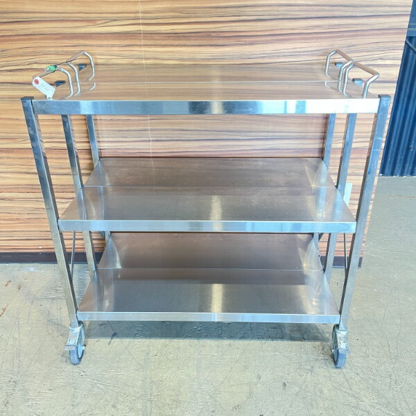 楽天市場】【中古】タニコー 業務用 ステンレス キャスター付 作業台