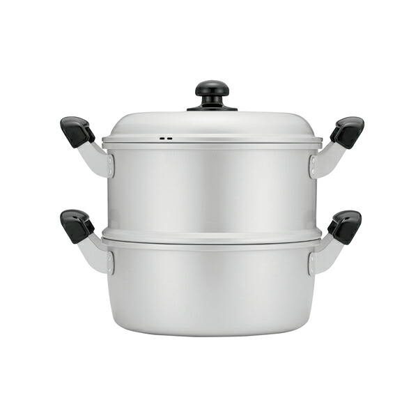 蒸し器 アルマイト ゆうげ紀行 蒸し器仕かける 30珊 【製造業者直送】 調理器具・製菓器具-調理器具