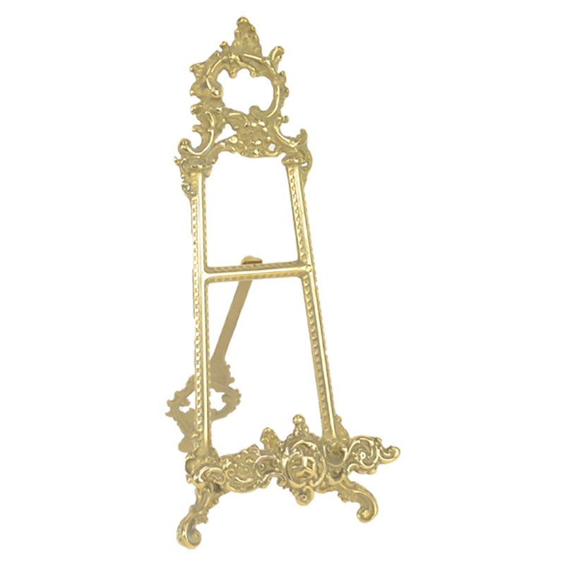 楽天市場】イーゼル 卓上 ゴールド Mサイズ 皿立て スタンド 真鍮 