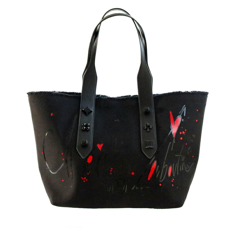 クリスチャンルブタン ブラックレザー バック ビジネスバッグ l-240314-34-1w.jpg