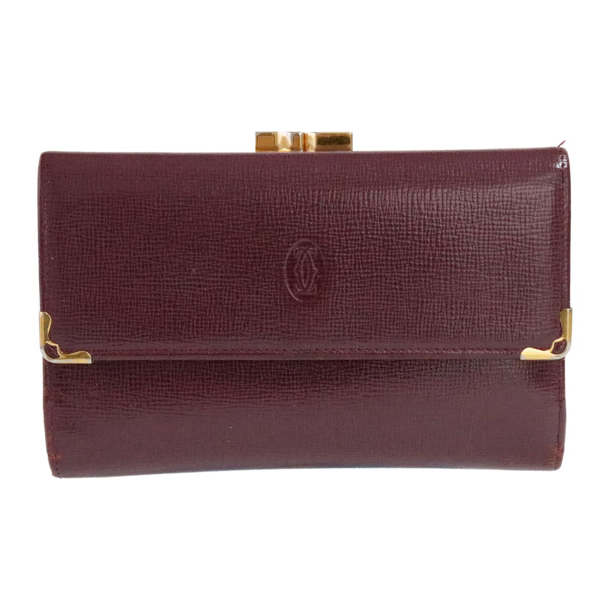 新品未使用　希少　Cartier ミニ財布　ドゥーブルC マストライン　ガマ口 未使用級 Cartier ミニ財布 マストライン ドゥーブルC ガマ口