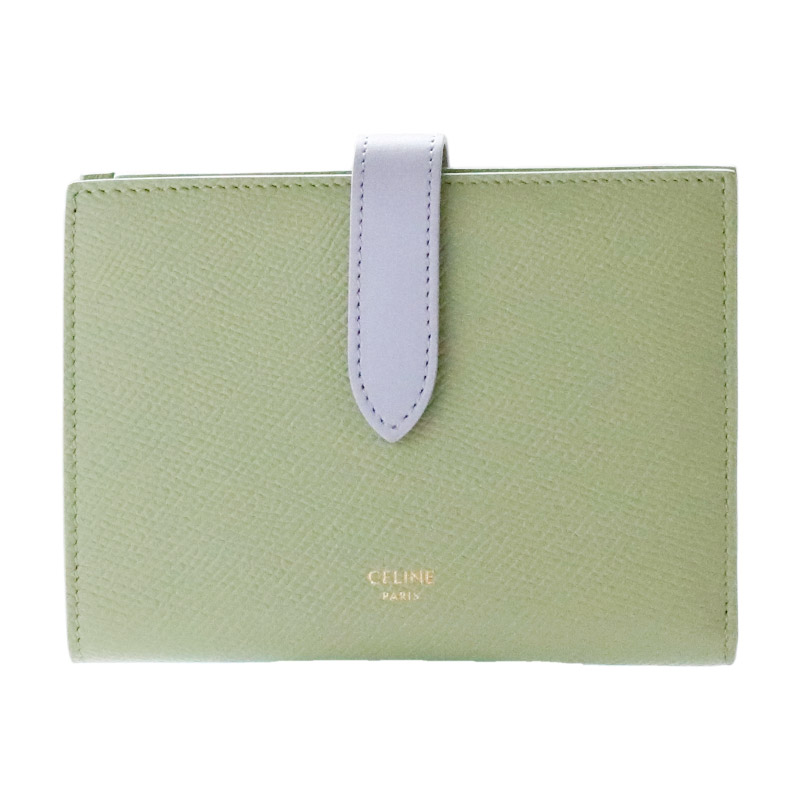 【美品】CELINE セリーヌ ラージストラップウォレット 折財布 ブルーグレー sw23-0441-02.jpg