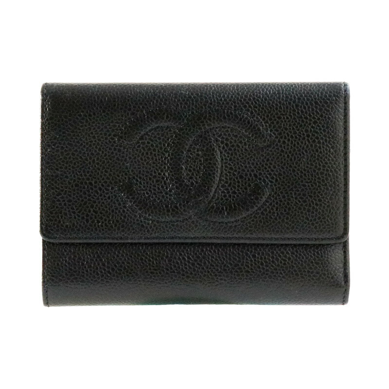 楽天市場】美品 CHANEL シャネル チョコバー ファスナー付き長財布