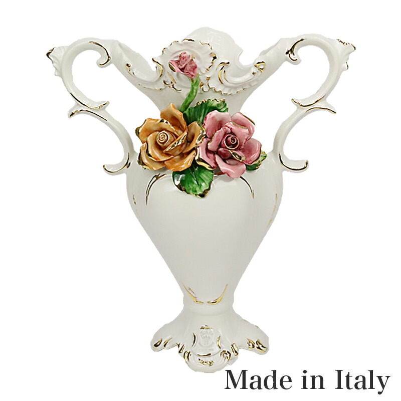 楽天市場】イタリア製 陶花 コラム＆ポットインテリア