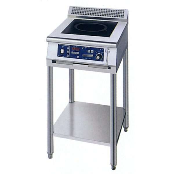 【新品】IHコンロ(電磁調理器) スタンドタイプ(1連) 幅450&times;奥行600&times;高さ800(mm) MIR-3SA-N ニチワ｜業務用厨房機器のリサイクルマート