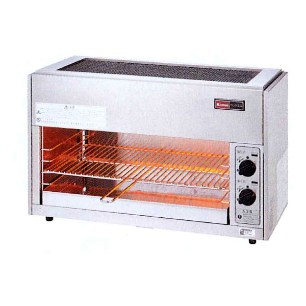 リンナイガス遠赤外線上火式グリラー　魚焼き器　都市ガス用　2019年 リンナイ ガス赤外線グリラー (焼物器)大型グリラー 幅1240×奥行