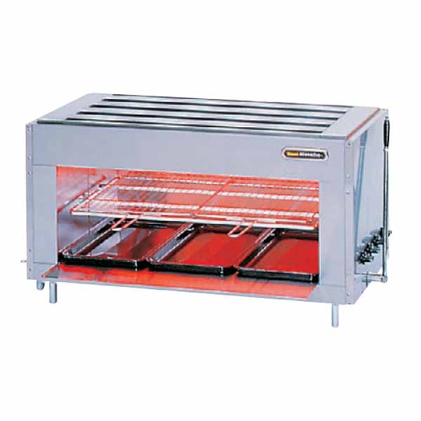 楽天市場】【新品】ガス赤外線グリラー (焼物器)新荒磯4号 幅580×奥行