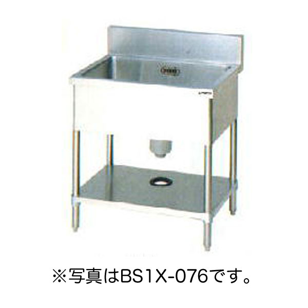 楽天市場】【新品】一槽シンク (バックガードあり) 幅600×奥行450×高さ