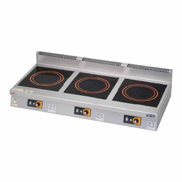 【新品・安心２年保証】IHクリーンコンロ 単機能低価格シリーズ 耐衝撃プレート 幅1200×奥行600×高さ170(mm) MIH-KP555B マルゼン