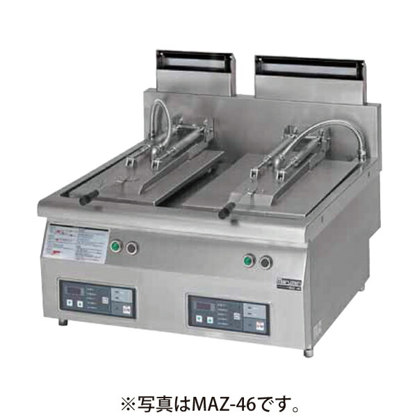 ガス自動餃子焼器 幅740×奥行750×高さ350×バック150(mm) MAZ-46(S) マルゼン メーカー保証+当店特別保証 合計2年保証付き!