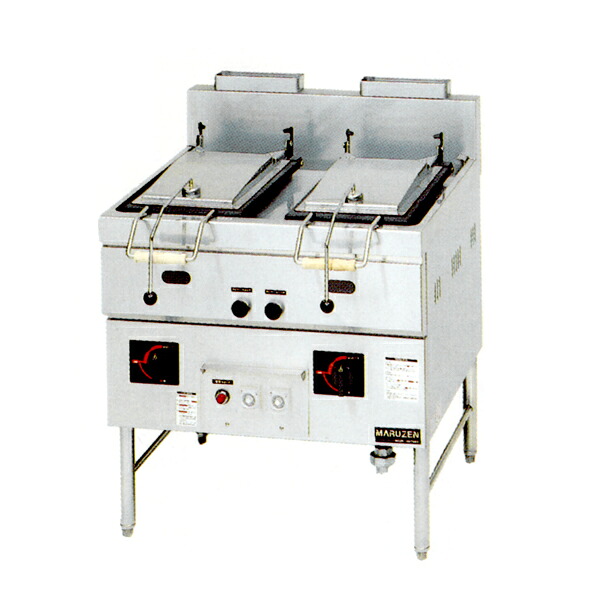 【新品・安心２年保証】ガス餃子焼器 本格派シリーズ 幅770×奥行730×高さ800×バック150(mm) MGZS-087WBT マルゼン