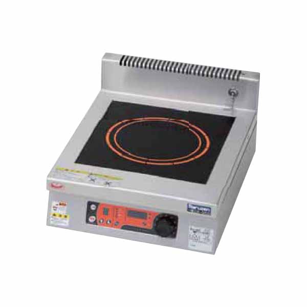 【新品・安心２年保証】IHクリーンコンロ 耐衝撃プレート(高機能1口) インジケーター搭載仕様 幅450×奥行600×高さ170(mm) MIHX-SK05D マルゼン