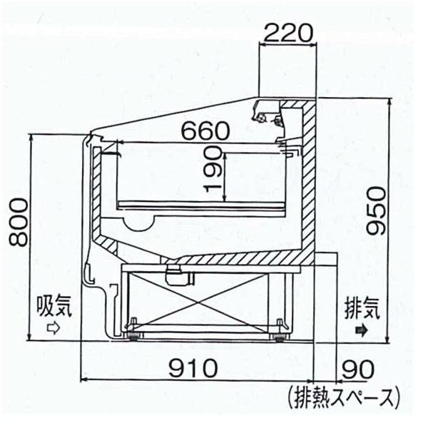 平々たるタイプ開放しウインドーレンジ1909 奥深さ900 クオンティティさ950 Mm Mfc 85snftxsフクシマ ガリ花冠 福島マニュファクチャー Marchesoni Com Br