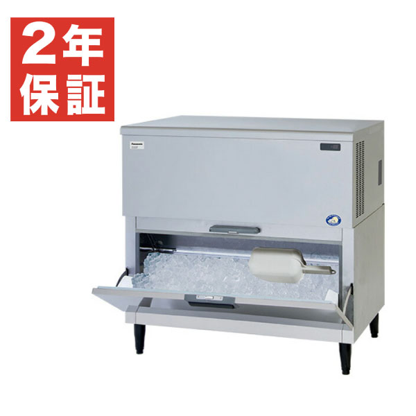 【新品・安心２年保証】キューブアイス 製氷機 SIM-AS240R-B4 スタックオン タイプ パナソニック 業務用 - 製氷能力（1日あたり）: 240kg / 幅1087&times;奥行741&times;高さ1080 mm |関連: 旧 SIM-S241RB-B3｜業務用厨房機器のリサイクルマート 281,115円