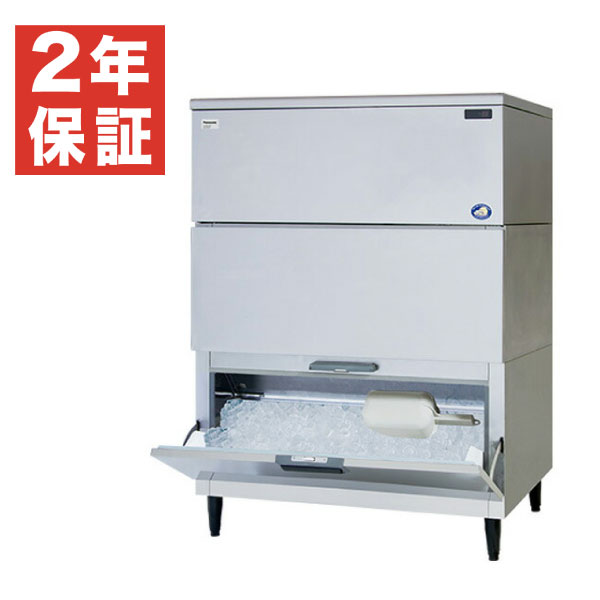 【新品・安心２年保証】キューブアイス 製氷機 SIM-AS240W-HB4 スタックオン タイプ パナソニック 業務用 - 製氷能力（1日あたり）: 240kg / 幅1087&times;奥行741&times;高さ1510 mm |関連: 旧 SIM-S241WB-HB3｜業務用厨房機器のリサイクルマート