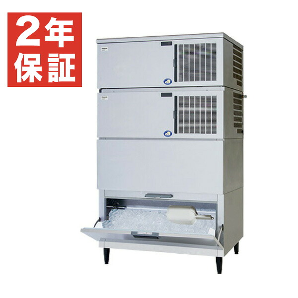 【新品・安心２年保証】キューブアイス 製氷機 SIM-AS480N-HB4 スタックオン タイプ パナソニック 業務用 - 製氷能力（1日あたり）: 480kg / 幅1087&times;奥行741&times;高さ1920 mm |関連: 旧 SIM-S481NB-HB3｜業務用厨房機器のリサイクルマート