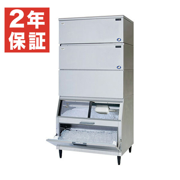 【新品・安心２年保証】キューブアイス 製氷機 SIM-AS480WT-HFB4 スタックオン タイプ パナソニック 業務用 - 製氷能力（1日あたり）: 480kg / 幅1087&times;奥行855&times;高さ2270 mm |関連: 旧 SIM-S481WTB-HFB3｜業務用厨房機器のリサイクルマート