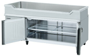 楽天市場】【新品】横型舟形シンク付冷蔵庫(コールドテーブル) 幅1200