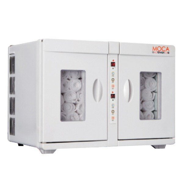 業務用温冷庫(タオルウォーマー) 幅450×奥行355×高さ335(mm) MOCA 両開きタイプ CHC-16WF アステップ
