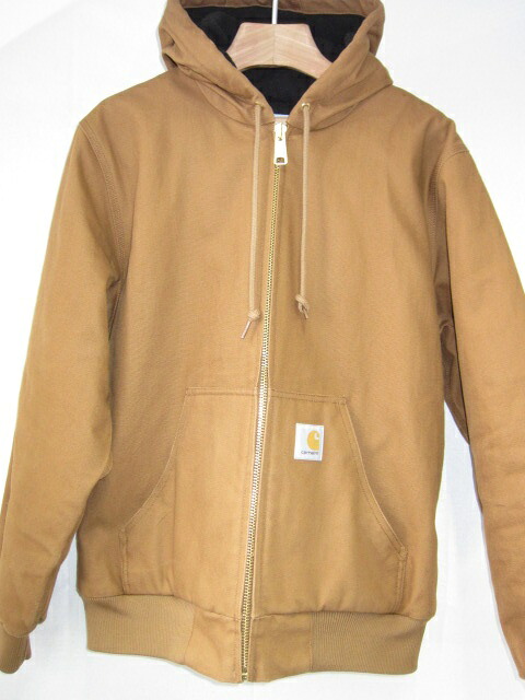 【中古】Carhartt カーハート WIP I028426 アクティブ ジャケット Mサイズ 3M シンサレート 裏キルティング オーガニックコットン ダック パーカー ストリート ワーク カジュアル メンズ