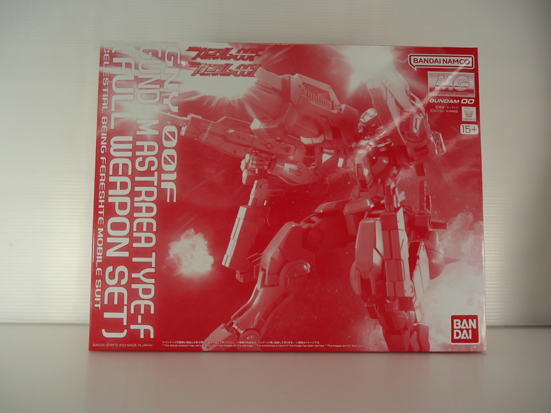 【中古品】プラモデル 1/100 MG ガンダムアストレア TYPE-F フルウェポンセット / 画策陸軍軍人火器防波堤00F(ダブルオーエフ)/割り増し金バンダイ制限事項 / 開封品未精神的な統合/