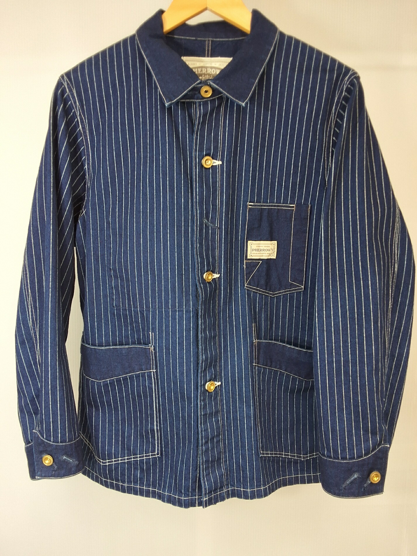 【中古】PHERROW’S 550CA フェサクラ色 押しかぶせる櫂 上衣 大きさ38 メンズ※送りとどける元：北海道_351