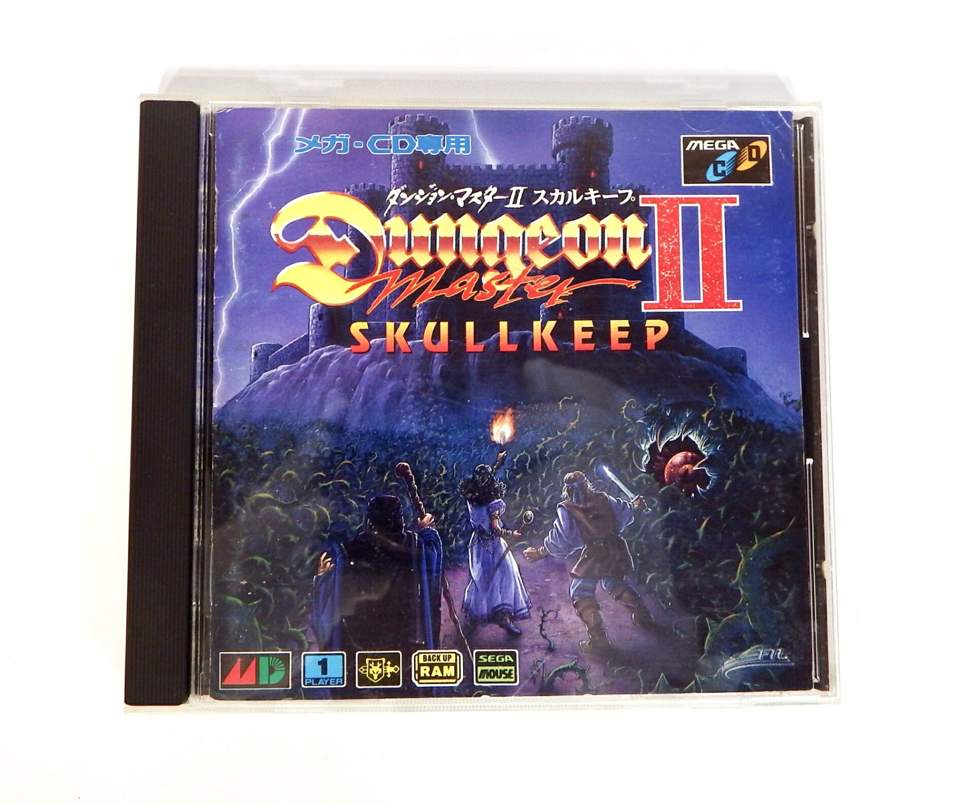 【中古品】メガドライブ CDソフト / メガCD / ダンジョンマスターII / スカルキープ / 外箱欠品 / T-60144 / 傷あり / メガ・CD専用 / DM2 / 545｜RECYCLESHOPあいうえお