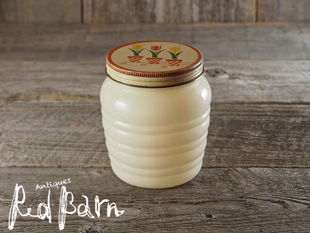 【商品合計税込3980円で送料無料】 ファイヤーキング グリースジャー 【ベリーグッド】 アイボリー|Antiques Red Barn