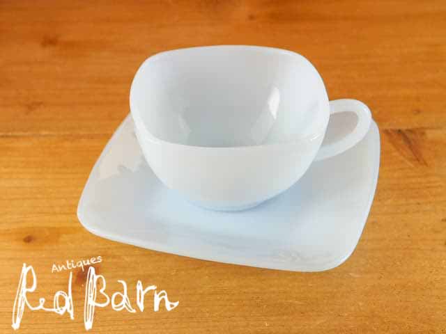 Redbarn Fire King Cup Amp Saucer Charm As Light Blue Rakuten