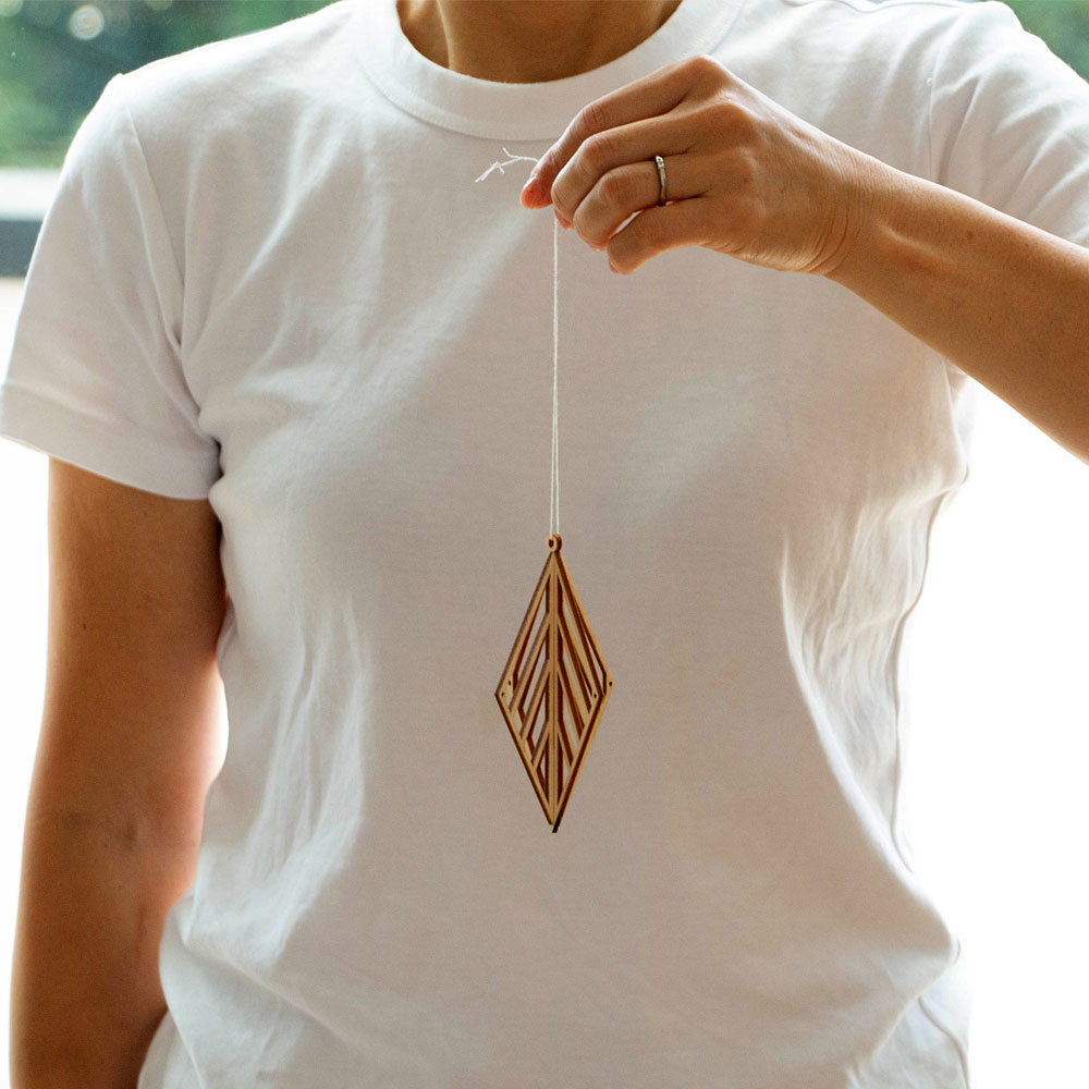 市場 Kito オーナメント 天然木 単品 シンプル S 木 組み合わせ Small 白樺 室内 キト 連結可能 リトアニア インテリア 木製 モビール リーフ