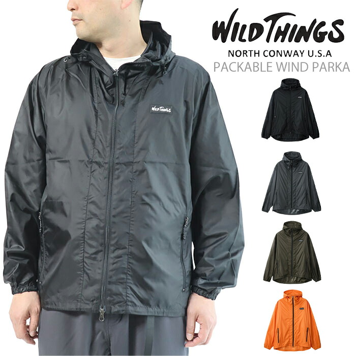 WILD THINGS ワイルドシング WT26040SKス パッカブル ウィンドパーカー PACKABLE WIND PARKA 春物新作