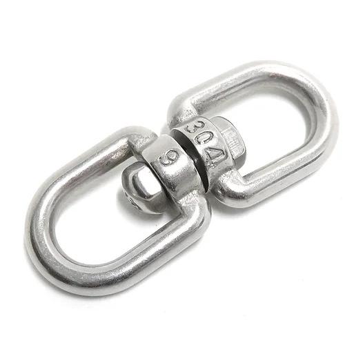 ステンレス304 スイベル サルカン 6ｍｍ チェーン ねじれ取り すいべる ロック イノシシ罠パーツ 狩猟用品 予備 修理 redhat