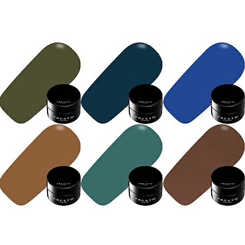 ジェルネイル カラージェル プレスト Presto アンリミテッドカラーシリーズ Grass Dew Color Collection カラージェル特別セット[数量限定]