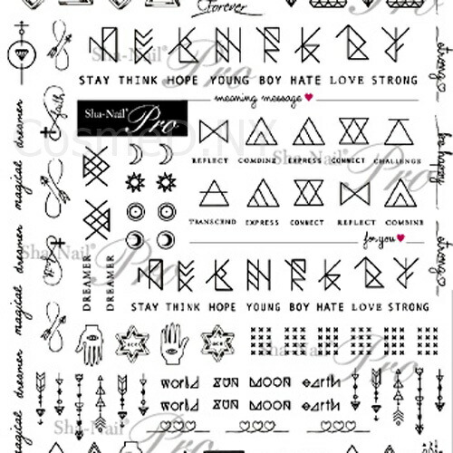 楽天市場 写ネイル Sha Nail Tattoo タトゥー ジオメトリック ブラック メール便 ネコポス 対応 テキスト ネイルシール C Dネイリスト情報 コスメ ドラッグny コスメ ドラッグｎｙ