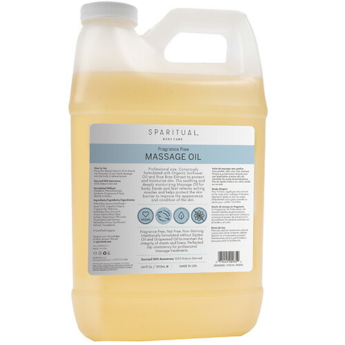 ボディケア ボディオイル スパリチュアル SPARITUAL フレグランスフリー ボディオイル 1892ml ケア オイル 送料無料