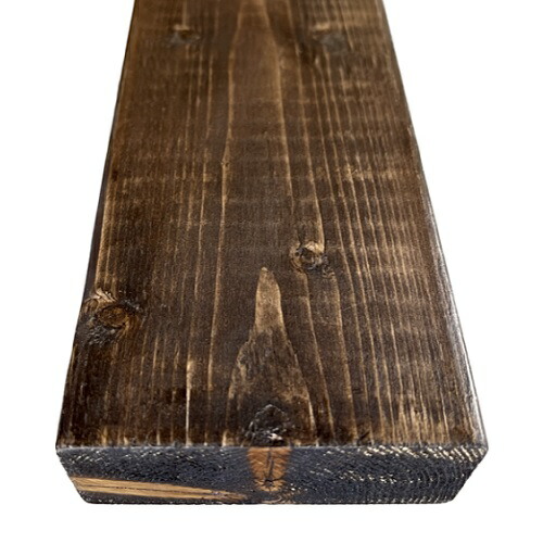 楽天市場】送料がお得な2本組 ツーバイフォー材 ウォルナット 塗装品 2