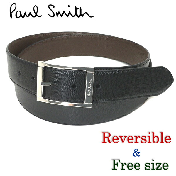 ふるさと割 メンズ Smith Paul ポールスミス ファッション小物 メンズ ベルト ポールスミス Smith Paul ベルト Black Belt Cut To Fit Black Reversible 財布 帽子 ファッション小物 Tomartrust Org