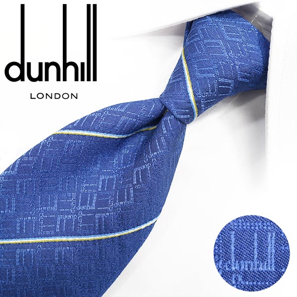 【楽天市場】ダンヒル ネクタイ ブルー/パールグレー (8cm) 【dunhill