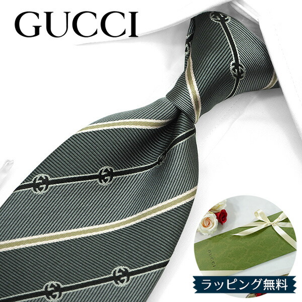 GUCCI ネクタイ ペイズリー柄 ベージュ GUCCI ネクタイ ペイズリー柄 ベージュ