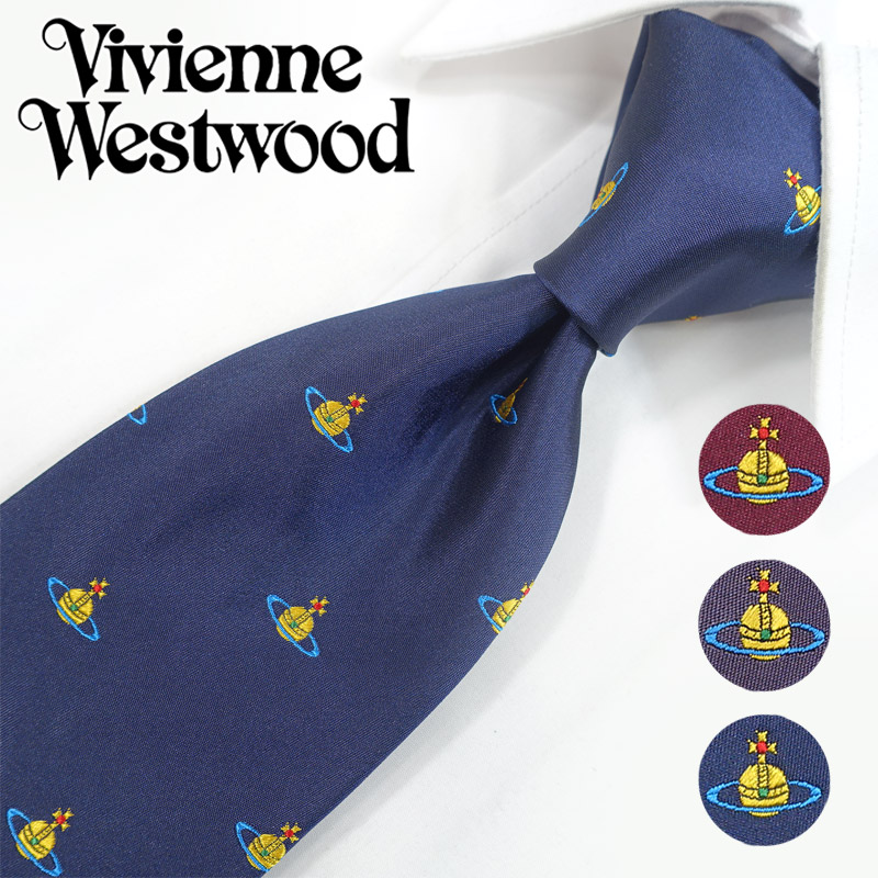 Vivienne Westwood ヴィヴィアンウエストウッド　ネクタイ　オーブ ヴィヴィアンウエストウッドネクタイ 81050004-W010E-P401-GREY