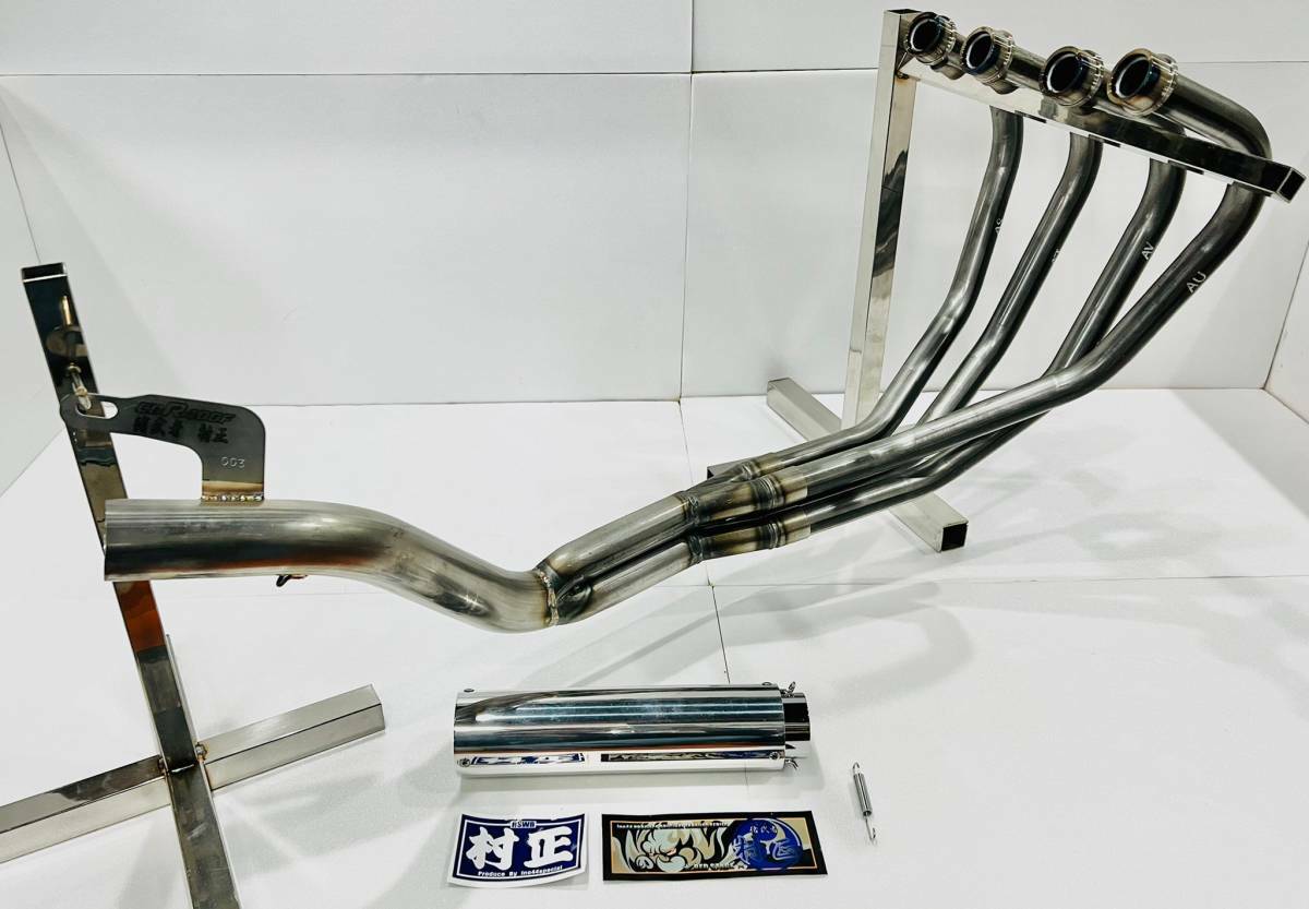 新品正規品 REDSTAGE 猪武者 XJR400 4HM用 月光管 メッキ サイレンサー