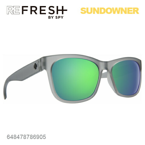 楽天市場 Refresh By Spy リフレッシュ スパイsundowner サンダウナーmatte Translucent Smokeサングラス メンズ レディース ユニセックス スポーツ ファッション オシャレ レッドテント